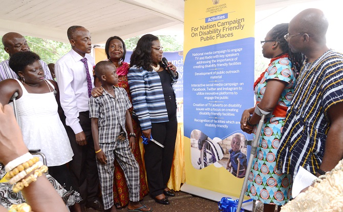 Nana Oye at the launch of the national campaign in Accra